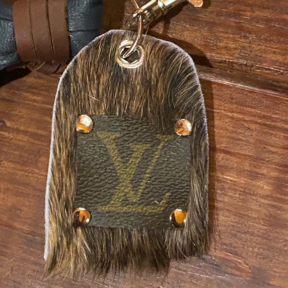UPCYCLED LV Louis Vuitton Keychain or purse charm - Picture 2 of 3